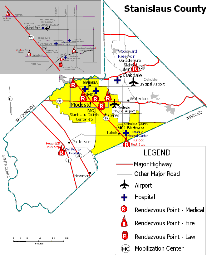 Stanislaus County Map